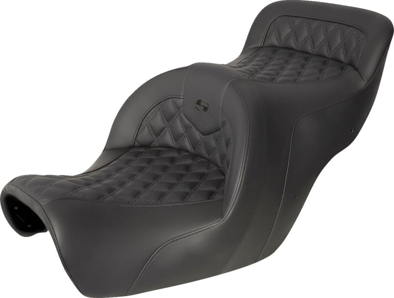 Saddlemen Black Lattice Stitched Road Sofa Seat w/o Backrest for 1988-2000 Honda Gold Wing Motorcycles
