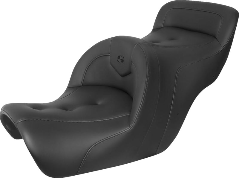 Saddlemen Black Pillow Top Roadsofa Seat w/o Backrest for 1988-2000 Honda Gold Wing Motorcycles
