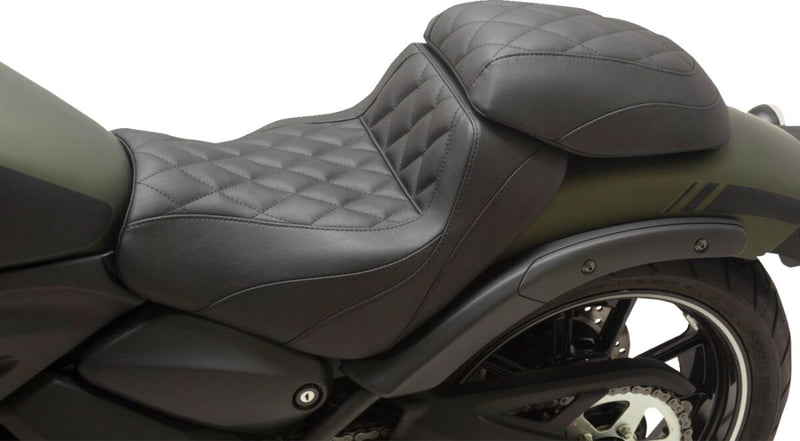 Mustang Squareback/Fastback Solo Seat for 2015-2025 KAWASAKI EN 650 Fastback™ Black Each