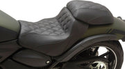 Mustang Squareback/Fastback Solo Seat for 2015-2025 KAWASAKI EN 650 Fastback™ Black #76430