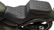 Mustang Squareback Passenger Seat for 2015-2026 KAWASAKI EN 650 Black Vinyl Each