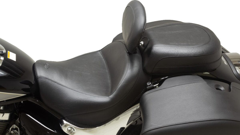 Mustang Wide Touring Solo Seat for 2015-2019 SUZUKI C 90 T Black #89206