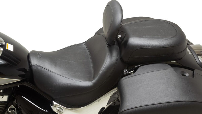 Mustang Recessed Wide Touring Seat for 2015-2019 SUZUKI C 90 T Black Passenger #89207