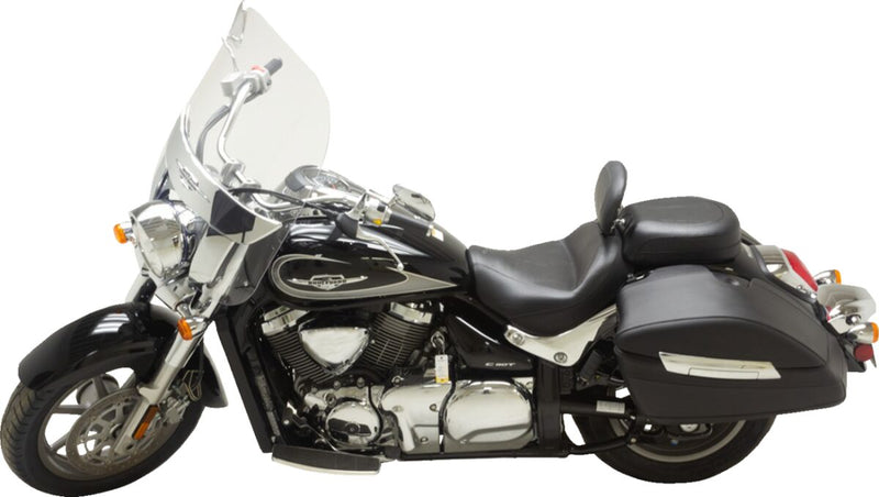 Mustang Recessed Wide Touring Seat for 2015-2019 SUZUKI C 90 T Black Passenger Each