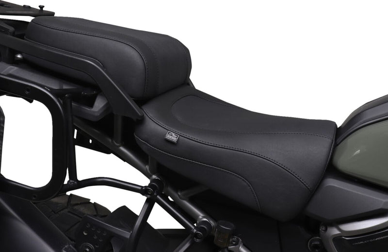 Mustang Adventure Touring Seat for 2021-2026 Harley-Davidson RA 1250 Black 2-Up Seat Vinyl #84810