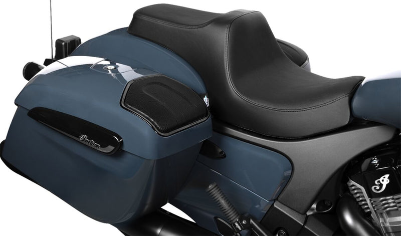Drag Specialties Seats Predator III Seat for 2020-2025 INDIAN CHALLENGER Black 2-Up Seat Vinyl Each