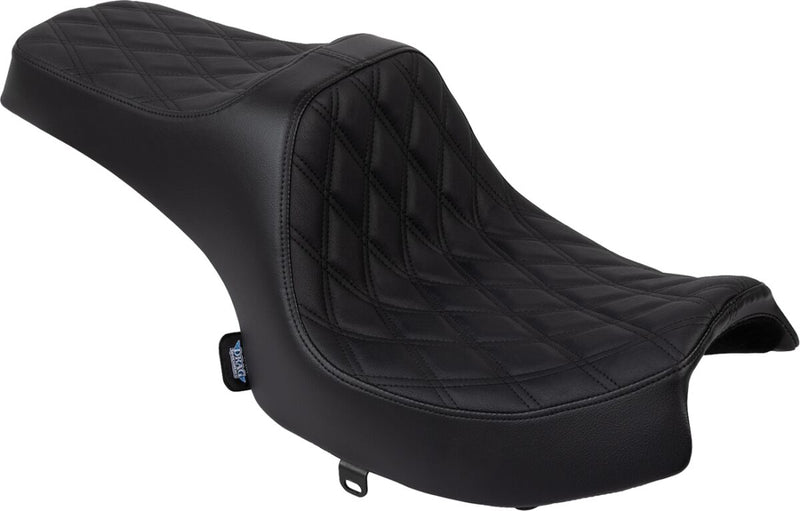 Drag Specialties Seats Predator III Seat for 2020-2025 INDIAN CHALLENGER Black 2-Up Seat Vinyl