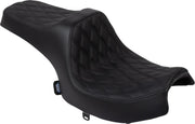 Drag Specialties Seats Predator III Seat for 2020-2025 INDIAN CHALLENGER Black 2-Up Seat Vinyl #4718B
