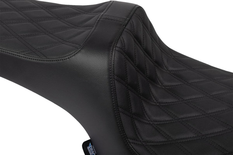 Drag Specialties Seats Predator III Seat for 2020-2025 INDIAN CHALLENGER Black 2-Up Seat Vinyl Each