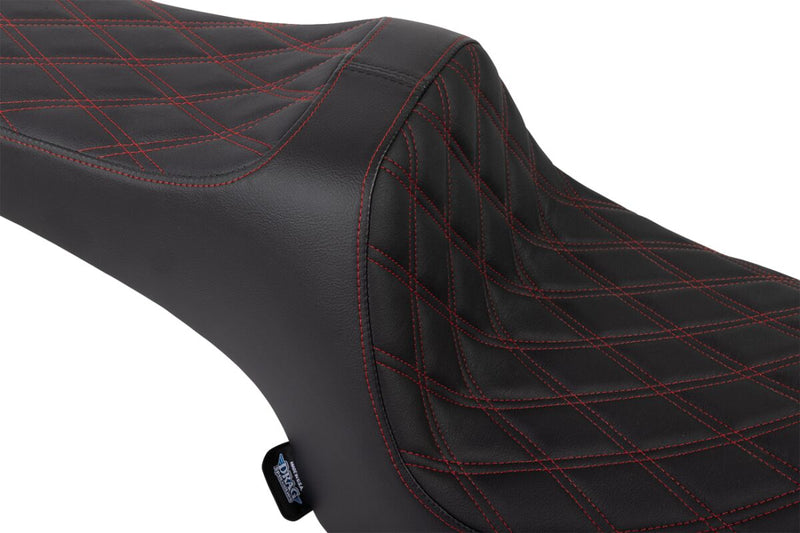Drag Specialties Seats Predator III Seat for 2020-2025 INDIAN CHALLENGER Black 2-Up Seat Vinyl Each