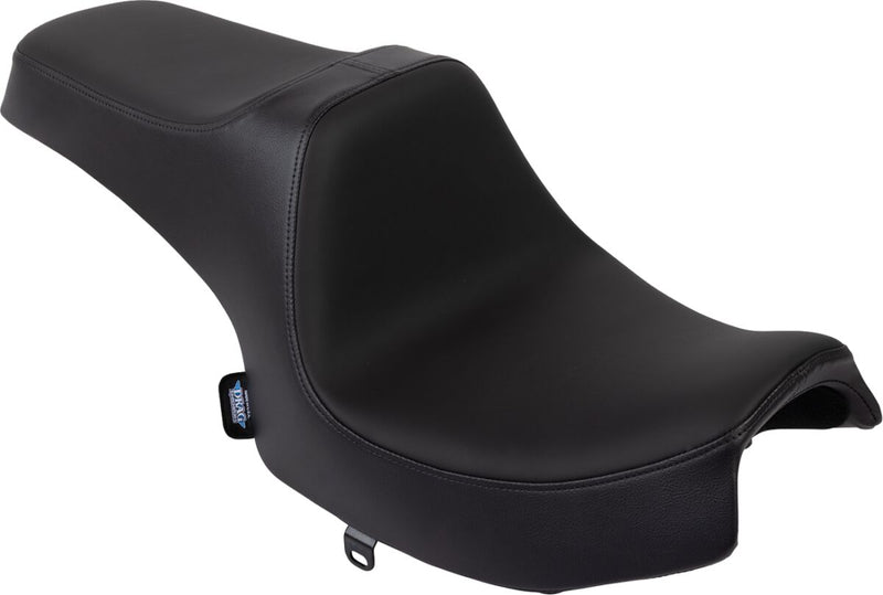 Drag Specialties Seats Predator III Seat for 2020-2025 INDIAN CHALLENGER Black 2-Up Seat Leather Vinyl