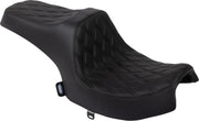 Drag Specialties Seats Predator III Seat for 2020-2025 INDIAN CHALLENGER Black 2-Up Seat Leather Vinyl