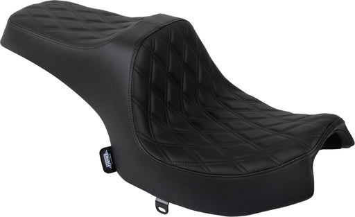 Drag Specialties Seats Predator III Seat for 2020-2025 INDIAN CHALLENGER Black 2-Up Seat Leather Vinyl