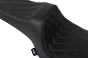 Drag Specialties Seats Predator III Seat for 2020-2025 INDIAN CHALLENGER Black 2-Up Seat Leather Vinyl Each