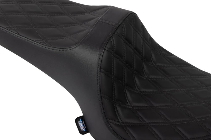 Drag Specialties Seats Predator III Seat for 2020-2025 INDIAN CHALLENGER Black 2-Up Seat Leather Vinyl Each
