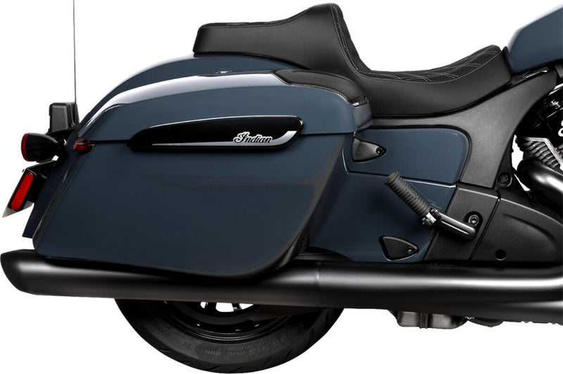 Drag Specialties Seats Predator III Seat for 2020-2026 INDIAN Black 2-Up Seat Vinyl #4720C