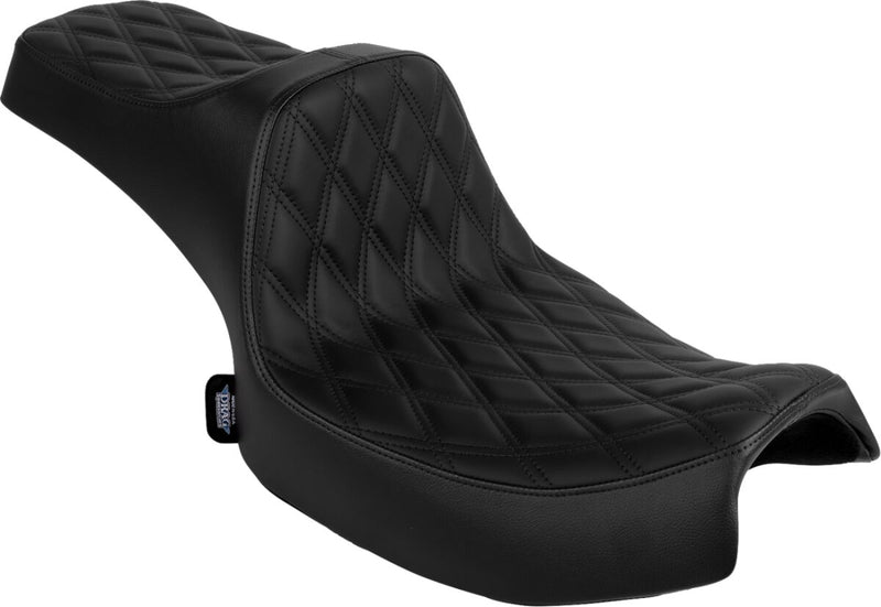 Drag Specialties Seats Predator III Seat for 2020-2026 INDIAN Black 2-Up Seat Leather Vinyl
