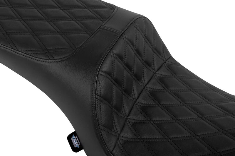 Drag Specialties Seats Freedom Touring Seat for 2020-2026 INDIAN Black 2-Up Seat Vinyl #4722B