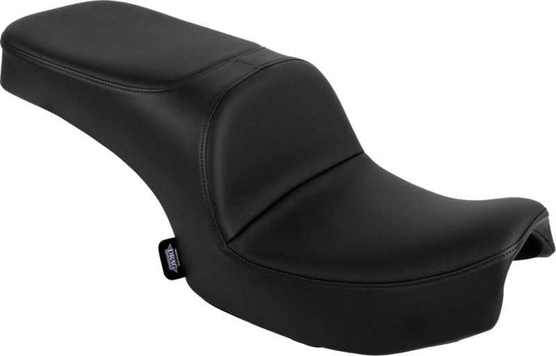 Drag Specialties Seats Freedom Touring Seat for 2020-2026 INDIAN Black 2-Up Seat Leather Vinyl