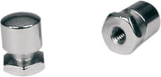 Mustang Chrome Seat Bolts and Mounting Nuts Solo Seat Pair
