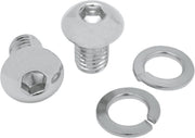 Mustang Chrome Seat Bolts and Mounting Nuts Solo Seat Pair