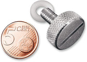 Mustang Quarter Turn™ Seat Thumb Screw Kit Thumbscrew Kit Chrome Nylon Steel #78043
