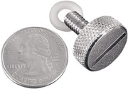 Mustang Quarter Turn™ Seat Thumb Screw Kit Thumbscrew Kit Chrome Nylon Steel