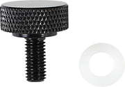 Drag Specialties Seat Knob Kit Black Smooth Steel #370281