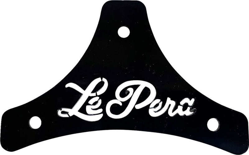 Le Pera Dead End Sissy Bar Plate Black Scroll Steel
