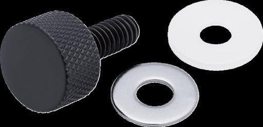 Ciro Seat Thumbscrews for 1996-2026 Harley-Davidson Black Nylon Set