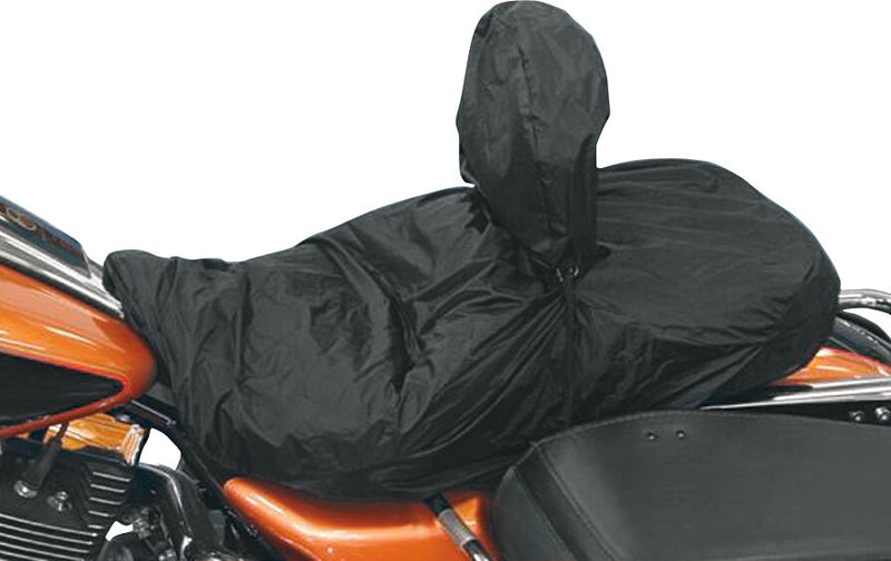 Mustang Seat Rain Cover with Driver Backrest Cover Black Standard Nylon