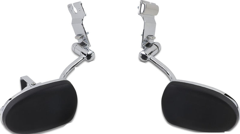 Kuryakyn Passenger Armrest Black Chrome Vinyl Pair