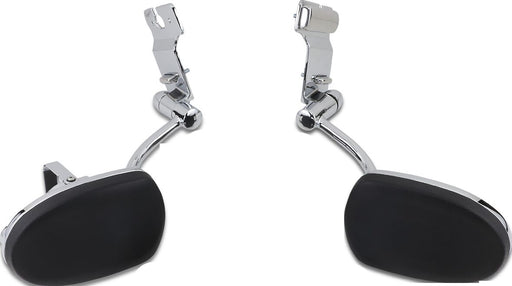 Kuryakyn Passenger Armrest Black Chrome Vinyl Pair