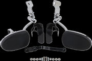 Kuryakyn Passenger Armrest Black Chrome Vinyl Pair #KUR8991