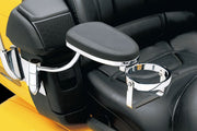 Kuryakyn Passenger Armrest Black Chrome Vinyl Pair #KUR8991