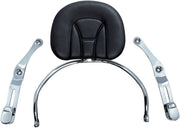Kuryakyn Revolution Driver Backrest Black Chrome Steel