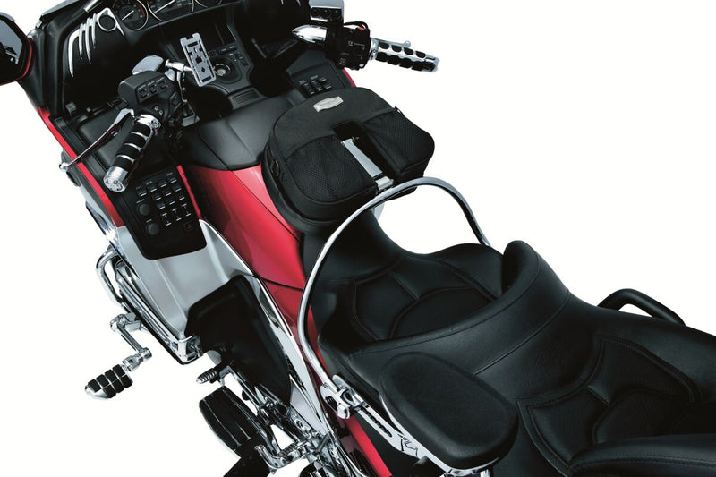 Kuryakyn Revolution Driver Backrest Black Chrome Steel #KUR8930