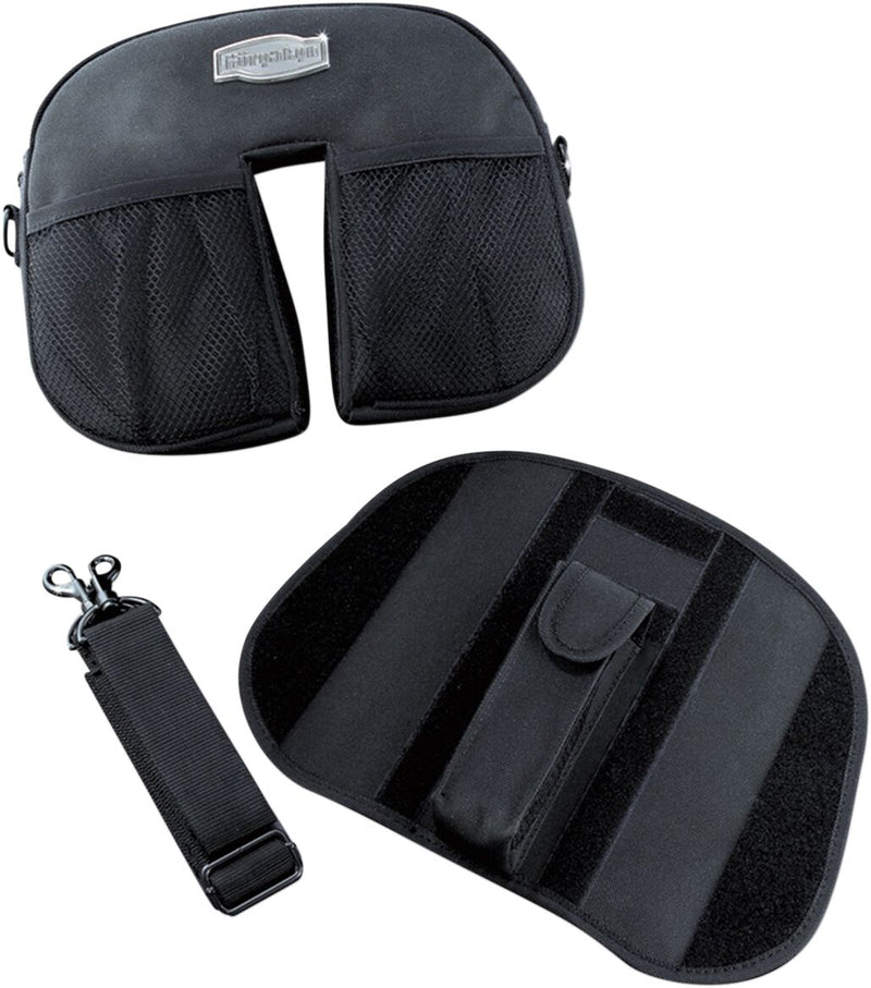 Kuryakyn Revolution Driver Backrest Black Chrome Steel #KUR8930