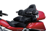 Kuryakyn Plug-N-Go Driver Backrest Black Extra Wide Synthetic Leather Kit