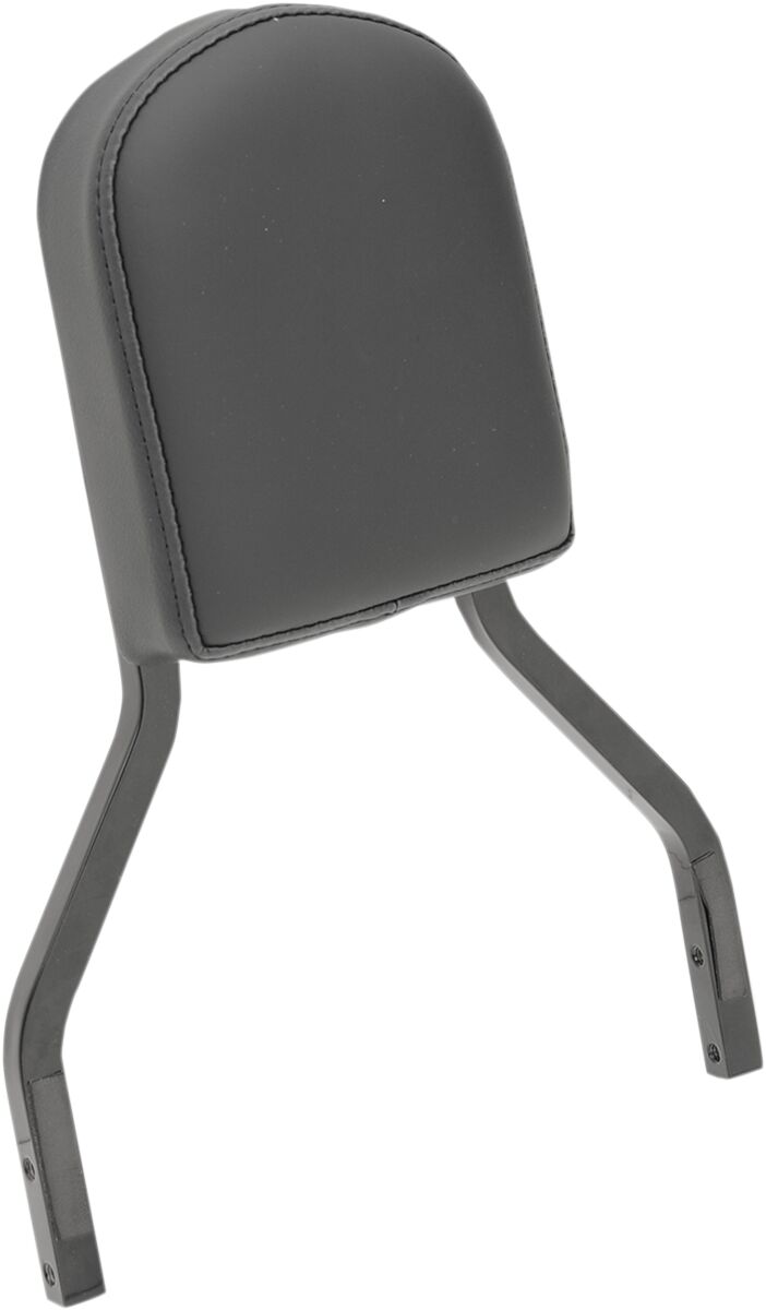 Drag Specialties 7 in. Short Smooth Stitch Leather Sissy Bar Pad for Square Sissy Bars