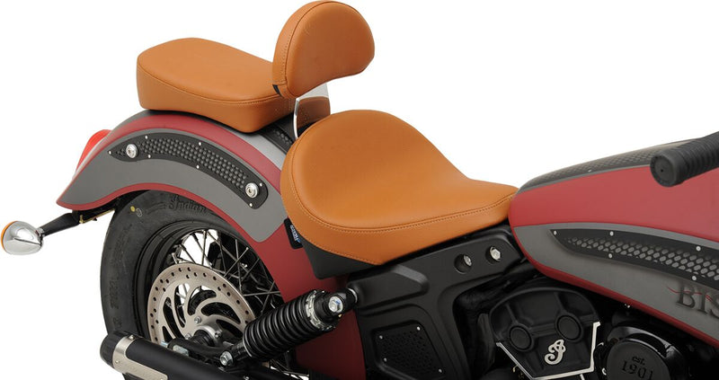 Drag Specialties Brown Smooth Sissy Bar Pad for 2015-2022 Indian Scout Motorcycles