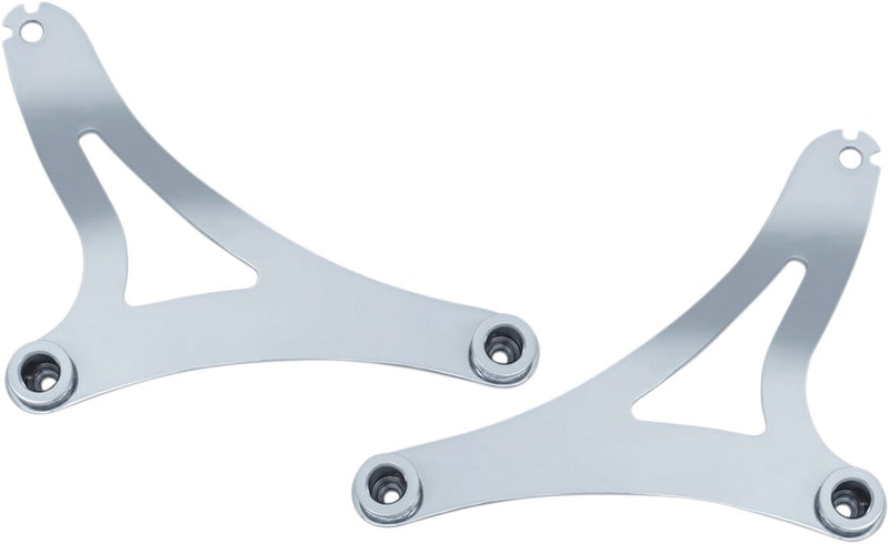 Kuryakyn Multi-Purpose Backrest Mount Chrome Silver Pair
