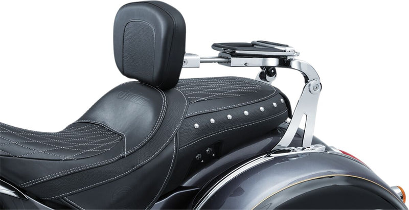 Kuryakyn Multi-Purpose Backrest Mount Chrome Silver Pair #KUR7094