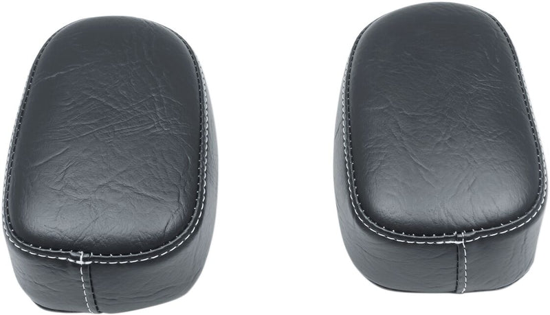 Mustang Seats Black Passenger Armrest Pad w/White Thread for 2016-2019 Indian Roadmaster Motorcycles #76024WT