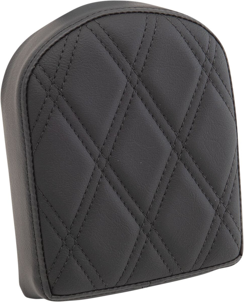 Drag Specialties Black Double Diamond Passenger Sissy Bar Pad