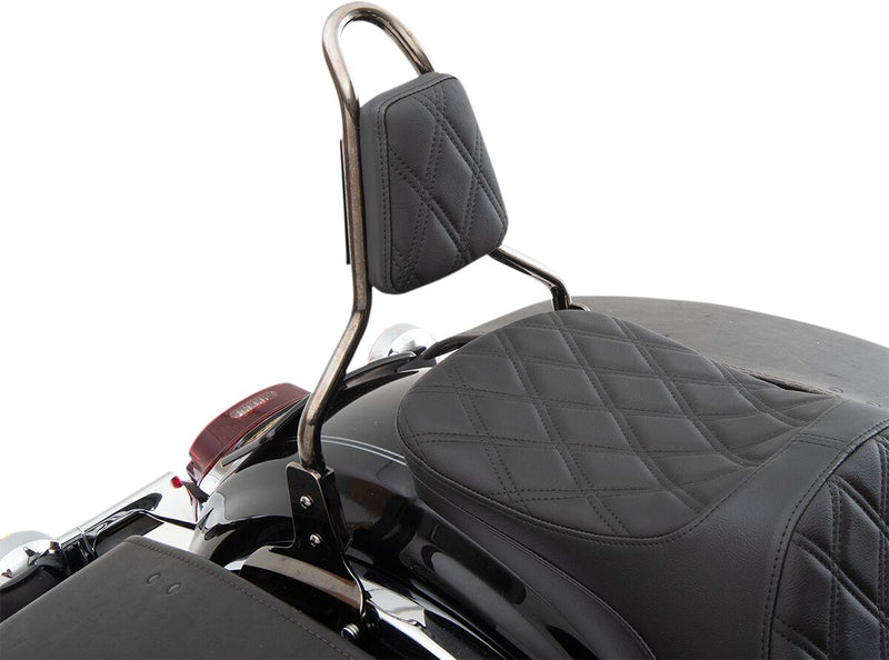 Drag Specialties Black Double Diamond Tapered Sissy Bar Pad