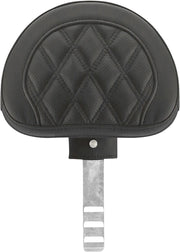Saddlemen Black Roadsofa Lattice Stitch RiderBackrest for 1997-2025 Harley-Davidson Touring Models #11567RLS
