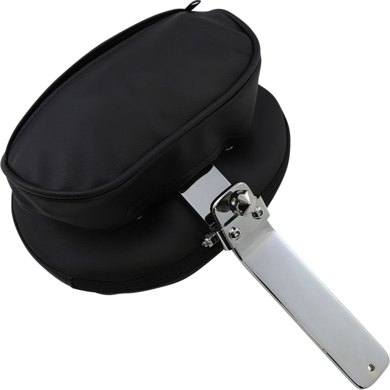 Drag Specialties Large Solar Reflective Leather Backrest Pad Assemblies w/Pivoting Pad