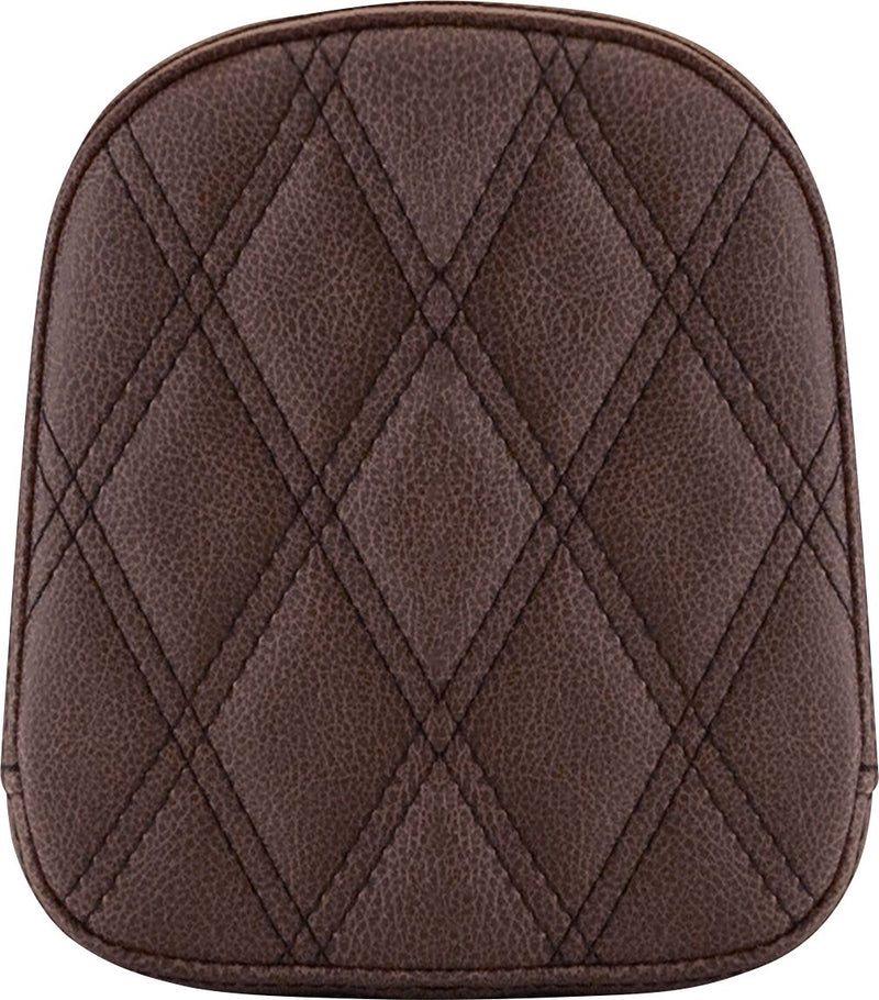 Saddlemen Brown Lattice Stitched Sissy Bar Pad for 2018-2026 Harley-Davidson Softail and 1995-2006,2009-2025 Harley-Davidson Touring Models