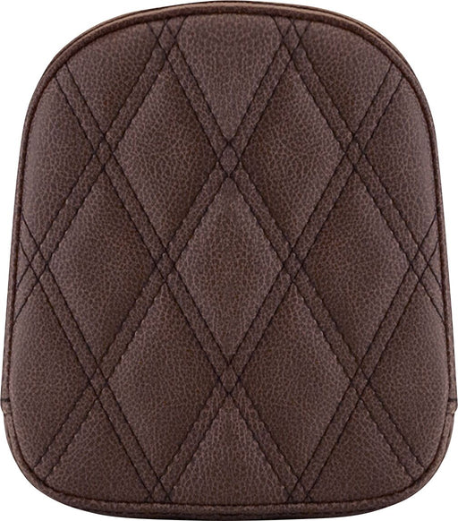 Saddlemen Brown Lattice Stitched Sissy Bar Pad for 2018-2026 Harley-Davidson Softail and 1995-2006,2009-2025 Harley-Davidson Touring Models